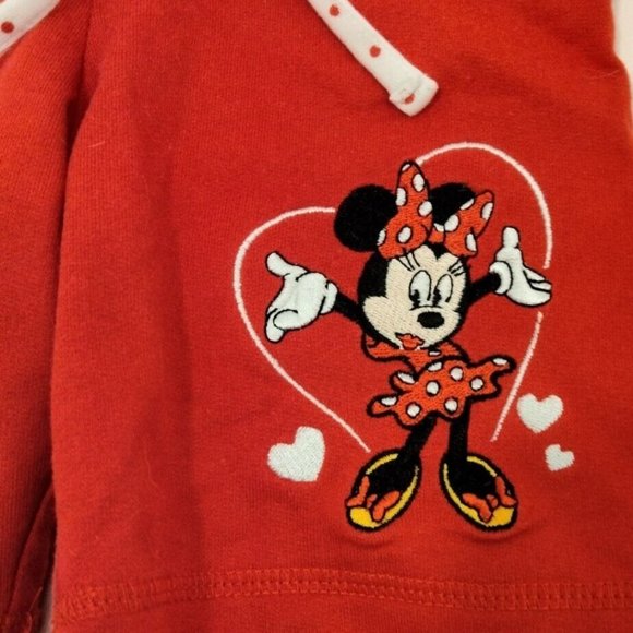 Disney Parks Minnie Mouse Red Knit Cotton Shorts XXS Small 3 New NWT - Picture 3 of 5